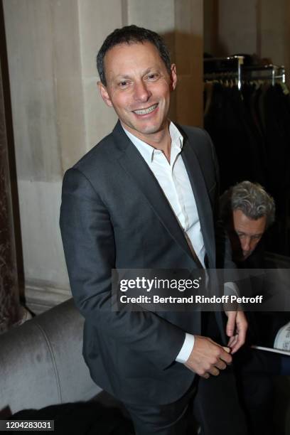 Marc-Olivier Fogiel attends the Installation of Frederic Mitterrand at the "Academie des Beaux-Arts". Held at "Academie des Beaux-Arts" on February...