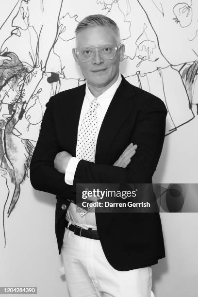 Giles Deacon attends the MATCHESFASHION X Giles Deacon X Peter Reed dinner on February 05, 2020 in London, England.