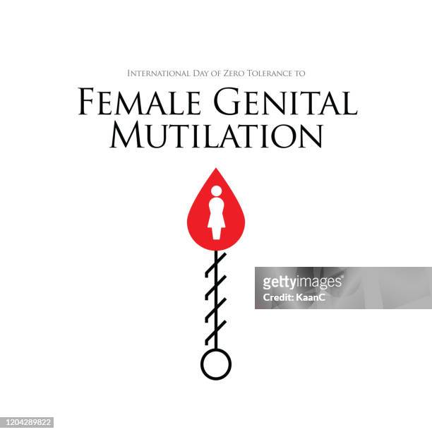 zero tolerance for female genital mutilation. stop female genital mutilation. zero tolerance for fgm. stop female circumcision, female cutting stock illustration - respect stock illustrations