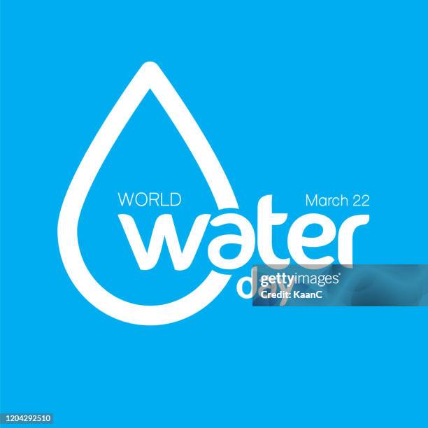 ilustrações de stock, clip art, desenhos animados e ícones de world water day - vector waterdrop concept stock illustration - dia mundial da água