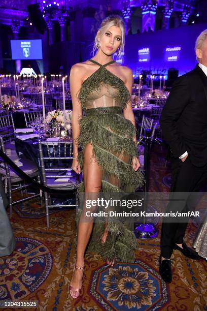 Devon Windsor attends the 2020 amfAR New York Gala at Cipriani Wall Street on February 05, 2020 in New York City.