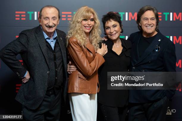 Ricchi e Poveri in the Press Room of the 70 Sanremo Music Festival. Sanremo , February 5th, 2020