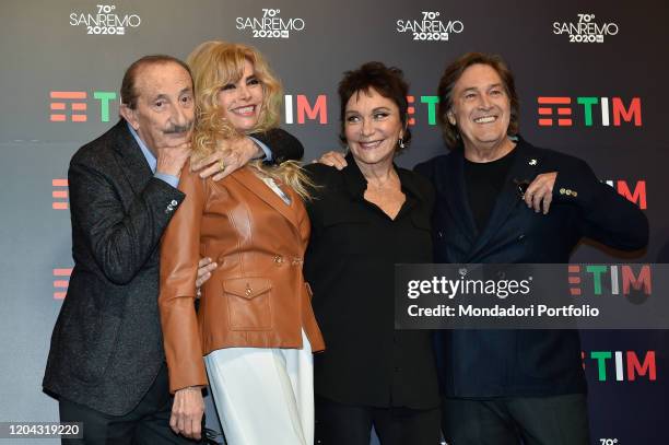 Ricchi e poveri at the Press Conference of the 70 Sanremo Music Festival. Sanremo , February, 5th, 2020