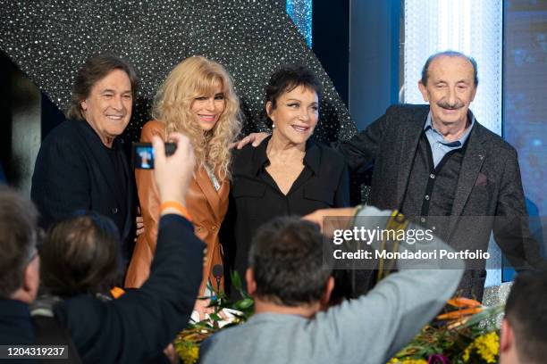 Ricchi e Poveri in the Press Room of the 70 Sanremo Music Festival. Sanremo , February 5th, 2020