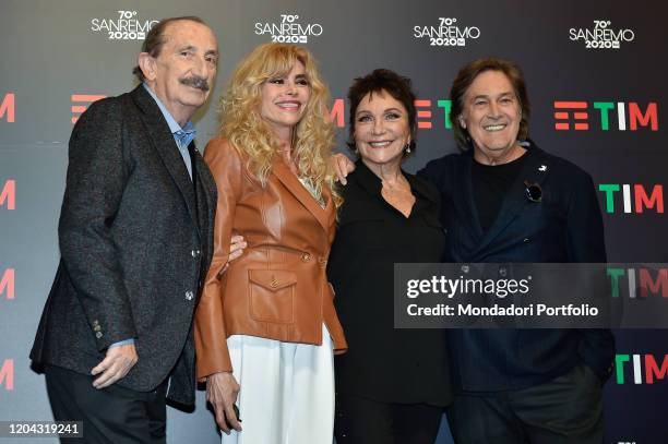 Ricchi e poveri at the Press Conference of the 70 Sanremo Music Festival. Sanremo , February, 5th, 2020