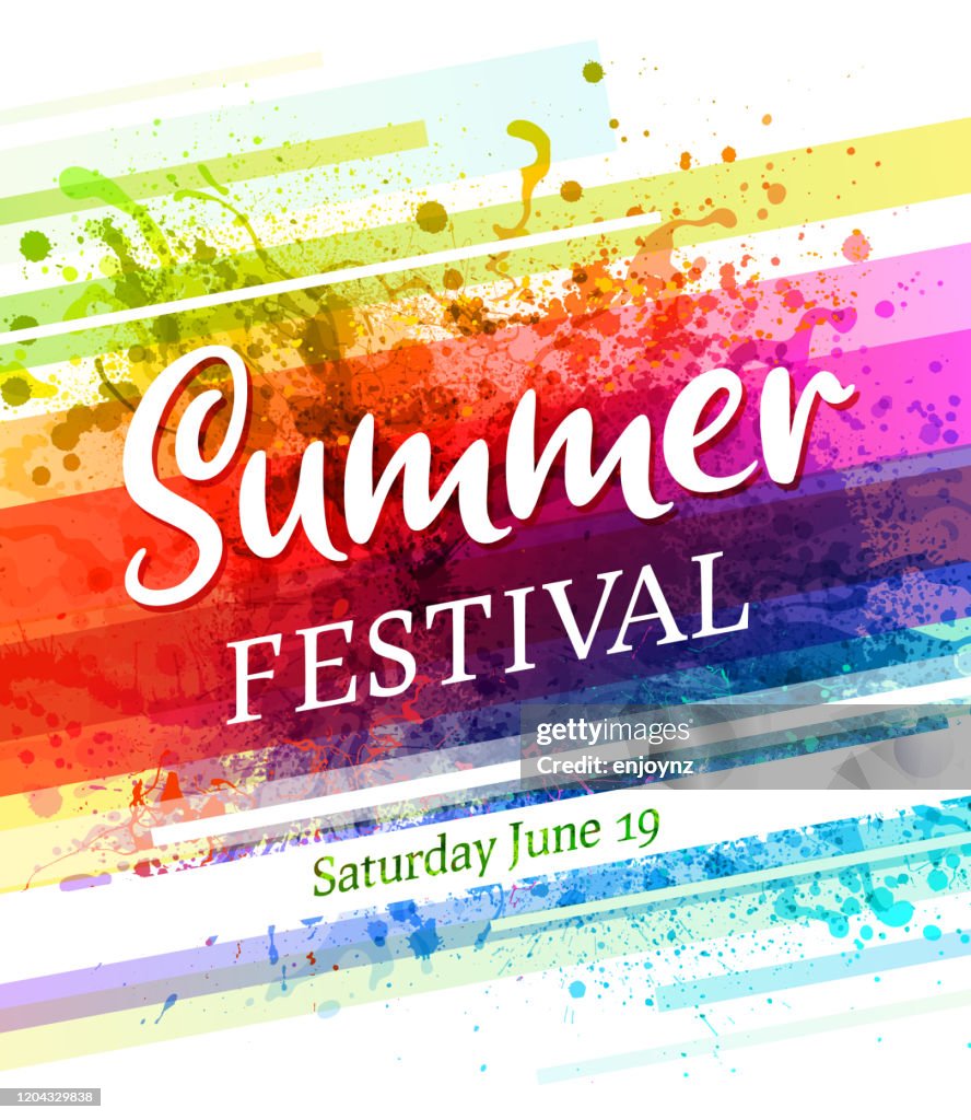 Sommerfestival Poster Einladung