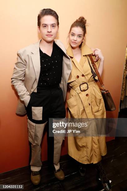 Dylan Sprouse and Barbara Palvin attend The Launch of Solar Dream hosted by Fendi on February 05, 2020 in New York City.