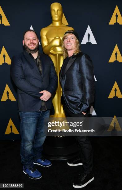 Matt Lefebvre and Bryan Buckley attend Oscars Week: Shorts at the Samuel Goldwyn Theater on February 05, 2020 in Beverly Hills, California.