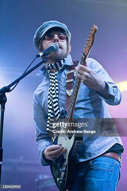 Lucas Crowther of The Rifles performs on stage during Y-Not Festival 2011 on August 5, 2011 in Matlock, United Kingdom.