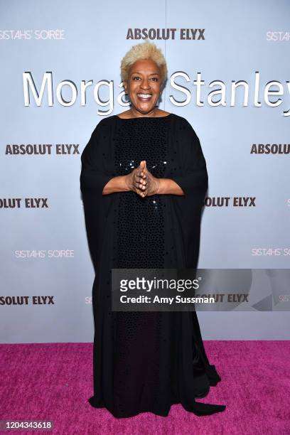 Pounder attends Alfre Woodard's 11th Annual Sistahs' Soirée Presented by Morgan Stanley With Absolut Elyx on February 05, 2020 in Los Angeles,...