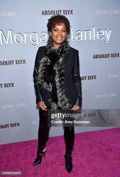 Vanessa Bell Calloway attends Alfre Woodard's 11th Annual Sistahs' Soirée Presented by Morgan Stanley With Absolut Elyx on February 05, 2020 in Los...