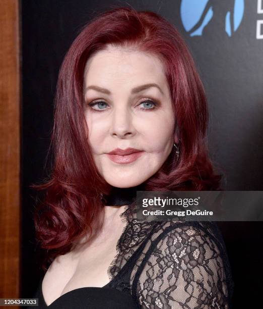 Priscilla Presley attends the 60th Anniversary Party For The Monte-Carlo TV Festival at Sunset Tower Hotel on February 05, 2020 in West Hollywood,...