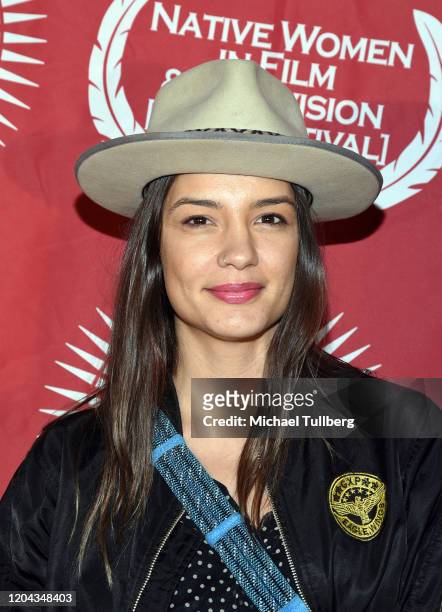 Zoe Urness attends the 11th annual Native Women In Film Festival at Lumiere Cinema on February 05, 2020 in Beverly Hills, California.