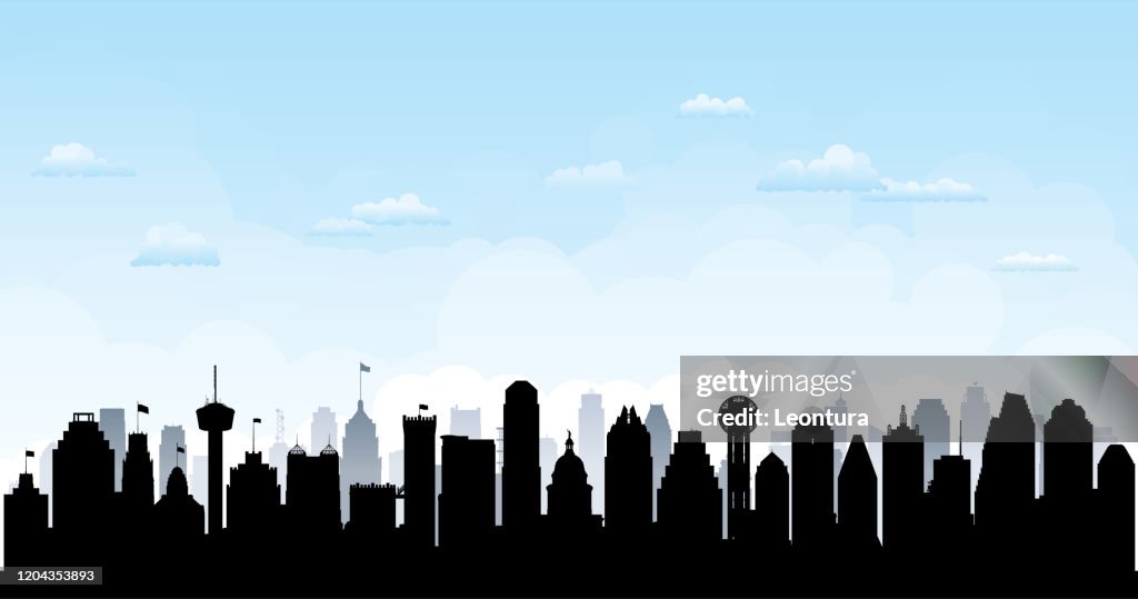 Texas- San Antonio, Austin, Dallas, Houston (Buildings Are Moveable, Complete)