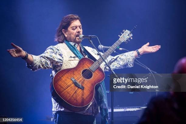 Musician Alan Parsons of Alan Parsons Live Project performs on stage at The Magnolia on February 05, 2020 in El Cajon, California.