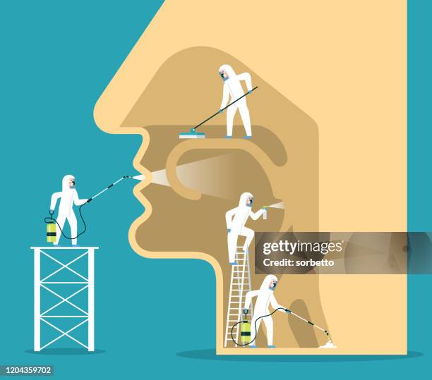 ilustraciones, imágenes clip art, dibujos animados e iconos de stock de sistema respiratorio - vía-respiratoria