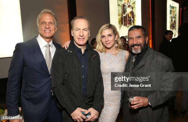 Patrick Fabian, Bob Odenkirk, Rhea Seehorn and Steven Michael Quezada attend the Premiere of AMC's "Better Call Saul" Season 5 After Party on...