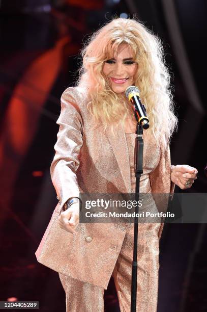 Marina Occhiena at the first evening of the 70th Sanremo Music Festival. Sanremo , February 5th, 2020