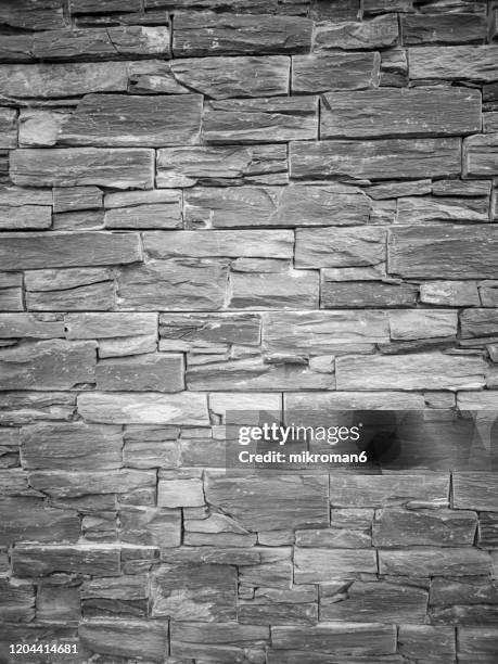 stone wall - mur texture stock pictures, royalty-free photos & images