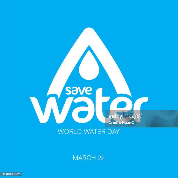 ilustrações de stock, clip art, desenhos animados e ícones de world water day - vector waterdrop concept stock illustration - dia mundial da água