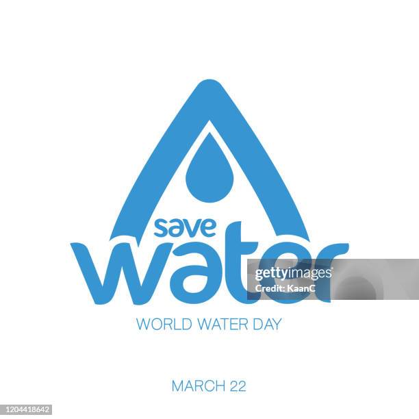 world water day - vector waterdrop concept stock illustration - ocean cross section stock illustrations