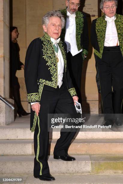 Roman Polanski attends the Installation of Frederic Mitterrand at the "Academie des Beaux-Arts". Held at "Academie des Beaux-Arts" on February 05,...