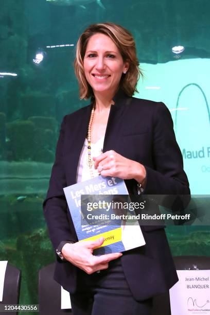 Maud Fontenoy attends Maud Fontenoy and Jean-Michel Blanquer launch of the “Sea Class - Classes de Mer” Mission and the Educational programs of the...