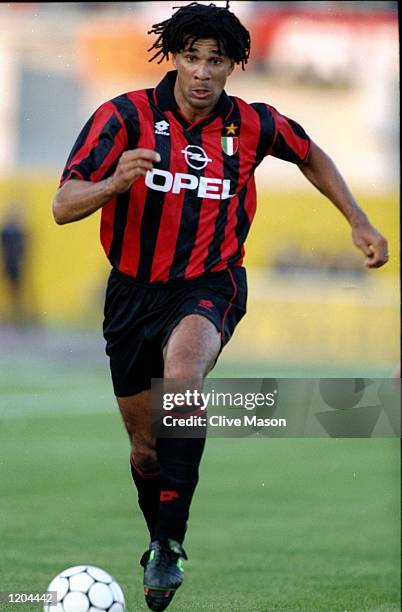 Ruud Gullit of AC Milan in action during a Serie A match against Padova Calico at the Silvio Appiani Stadium in Padua, Italy. Padova Calico won the...