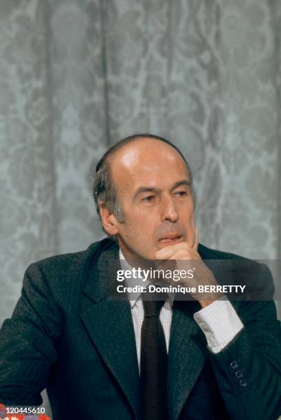 Valery Giscard D'Estaing In Paris, France.