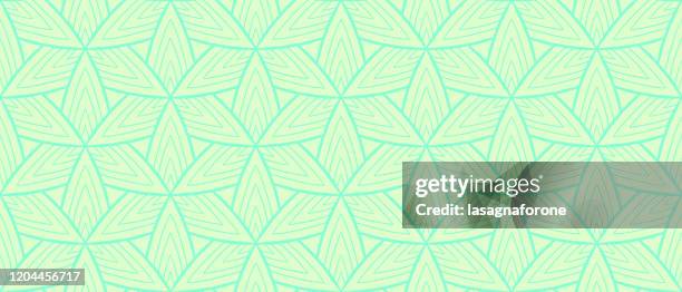 seamless geometric vector pattern - mint green abstract stock illustrations