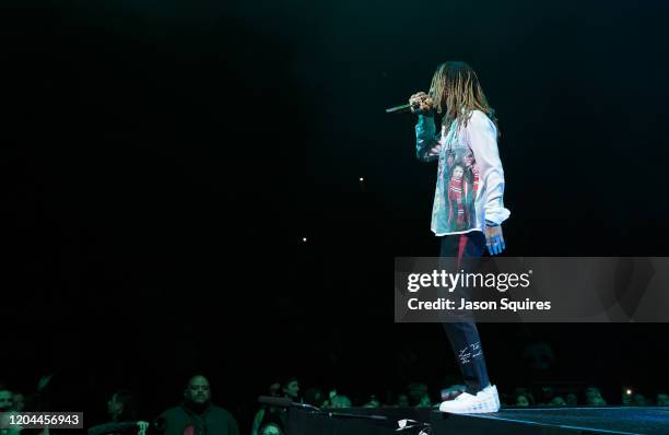 Singer Swae Lee performs at Sprint Center on February 5, 2020 in Kansas City, Missouri.