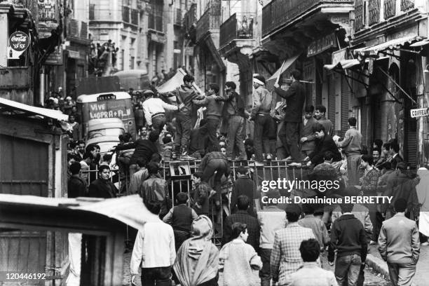 The Algerian War In Algiers, Algeria In 1961 - Algerian demonstrations followed one another beginning in the fall-100 died and over 12,000 were...