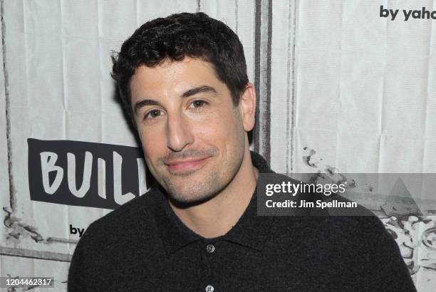 Actor Jason Biggs attends the Build Series to discuss "Outmatched" at Build Studio on February 06, 2020 in New York City.