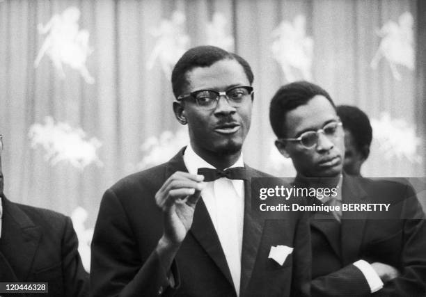 The Prime Minister of Congo Kinshasa Patrice Lumumba in Congo in 1960.