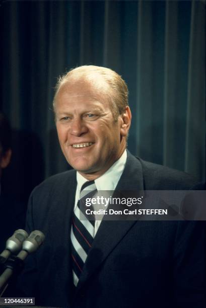 American President Gerald R.Ford in United States in around 1974 - 38th President of the USA from 1974 to 1977. He had been the first Vice President...