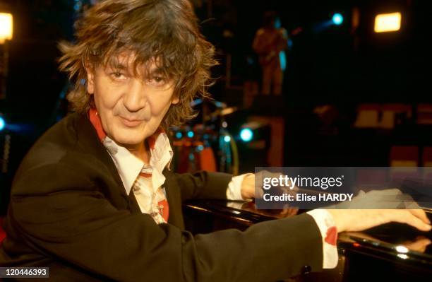 Jacques Higelin in Paris, France in 1995 - French singer during a rehearsal at the Cirque d'Hiver.