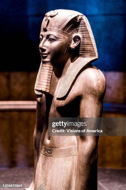 Bust of Akhenaten, Amenhotep IV, Egyptian pharaoh of the 18th Dynasty, Luxor Museum, Egypt.