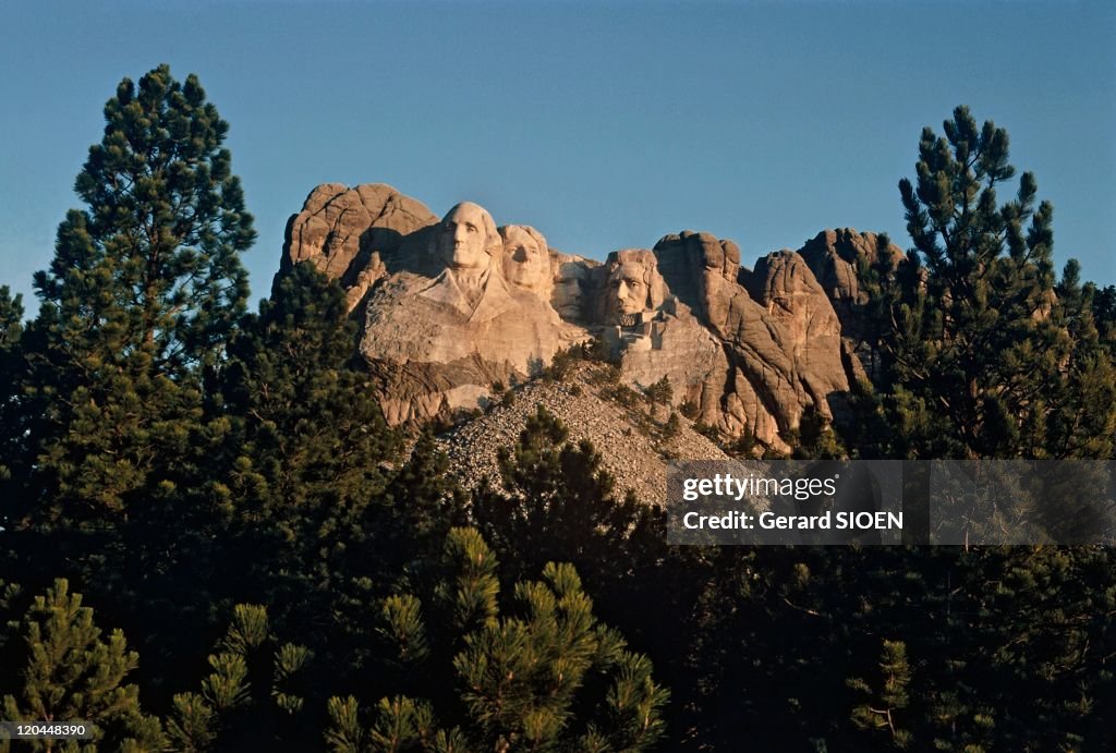 Mount Rushmore In South Dakota, United States -
