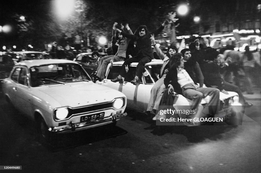 The Carnation Revolution In Lisbon, Portugal In May 1, 1974 -