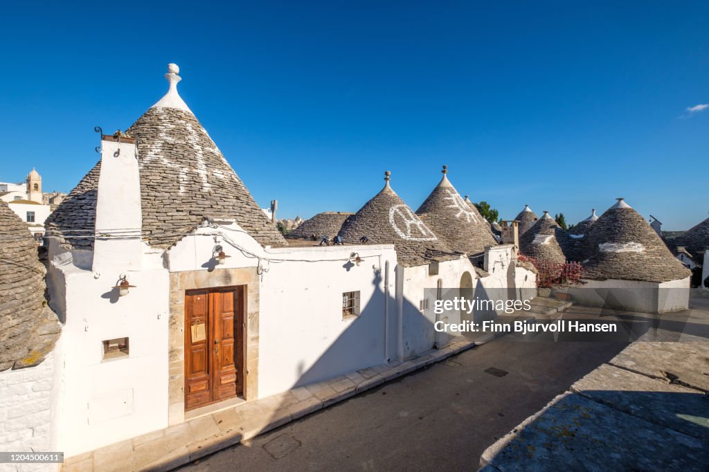 Trulli houses in Alberobello in Puglia Italy