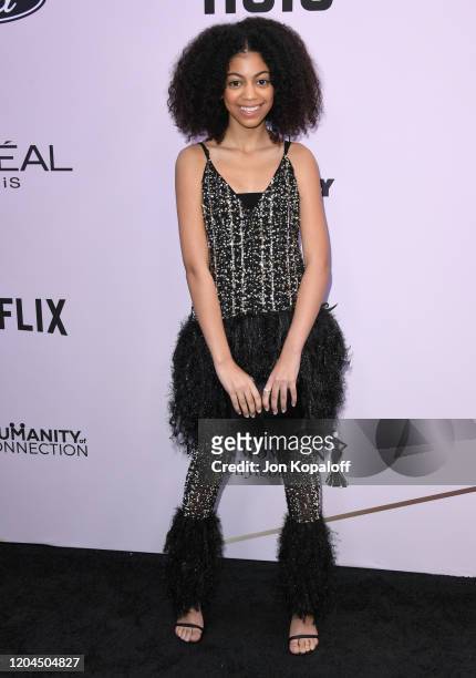 Arica Himmel attends the 13th Annual Essence Black Women In Hollywood Awards Luncheon at the Beverly Wilshire Four Seasons Hotel on February 06, 2020...