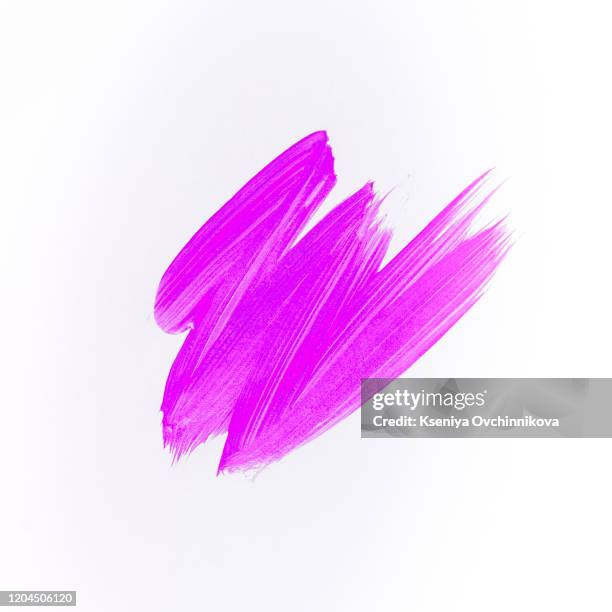 red paint stroke isolated on white, illustration - lipstick stain stock pictures, royalty-free photos & images