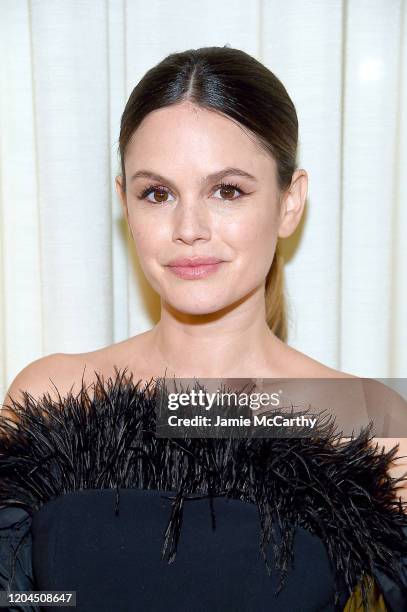 Rachel Bilson attends the Christian Siriano Fall Winter 2020 NYFW at Spring Studios on February 06, 2020 in New York City.