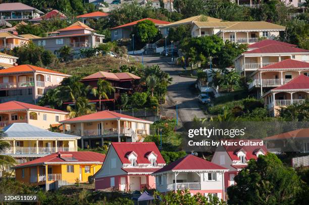 holiday villas, l'anse d'arlet, martinique - french antilles stock pictures, royalty-free photos & images