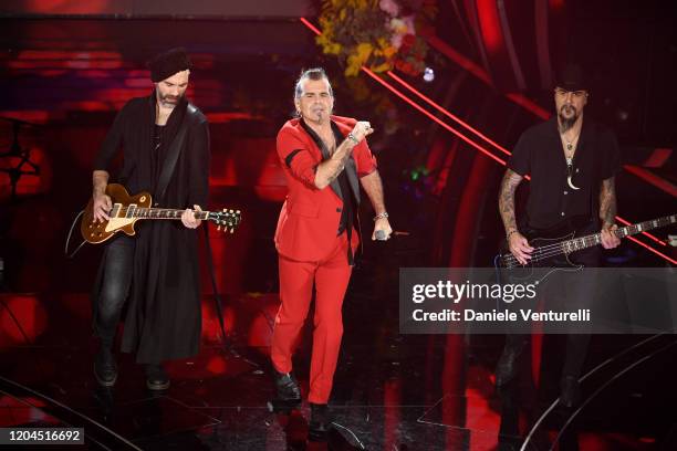 Piero Pelù attends the 70° Festival di Sanremo at Teatro Ariston on February 06, 2020 in Sanremo, Italy.