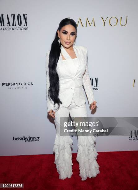 Aryana Sayeed attends the New York premiere of “I Am You” at Pier 59 Studios on February 06, 2020 in New York City.