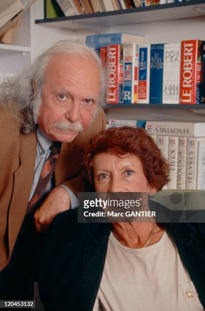French linguist Alain Rey and his wife Josette Debove.
