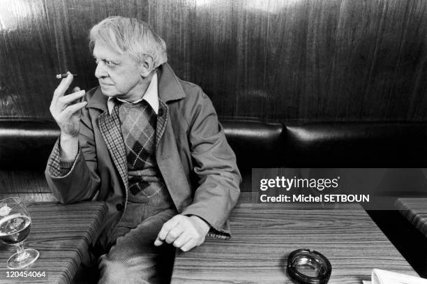 Anthony Burgess in France in January, 1987 - The British writer and composer.