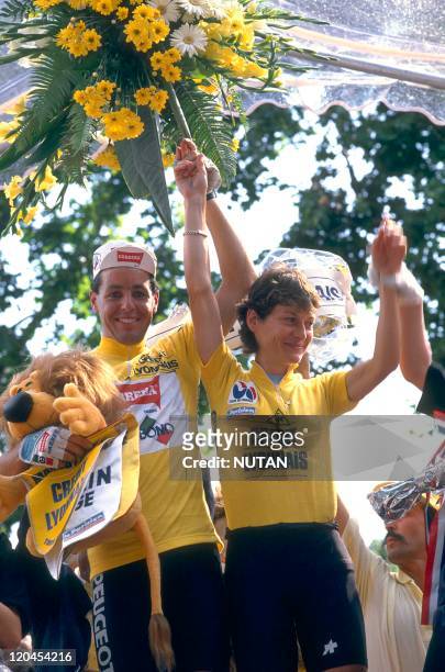 Tour de France, France in 1987 - Winners : Stephen Roche et Jeannie Longo.