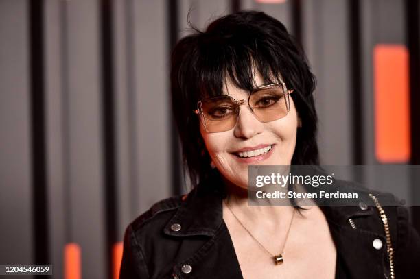 Joan Jett attends the Bvlgari B.zero1 Rock collection event at Duggal Greenhouse on February 06, 2020 in Brooklyn, New York.